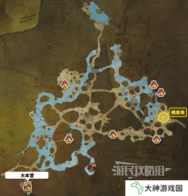怪物獵人荒野大回復(fù)蜜蟲位置在哪  大回復(fù)蜜蟲捕獲路線圖片3