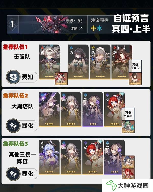 崩壞星穹鐵道虛構(gòu)敘事自證預(yù)言陣容攻略 3.1虛構(gòu)敘事自證預(yù)言陣容怎么推薦[多圖]圖片2