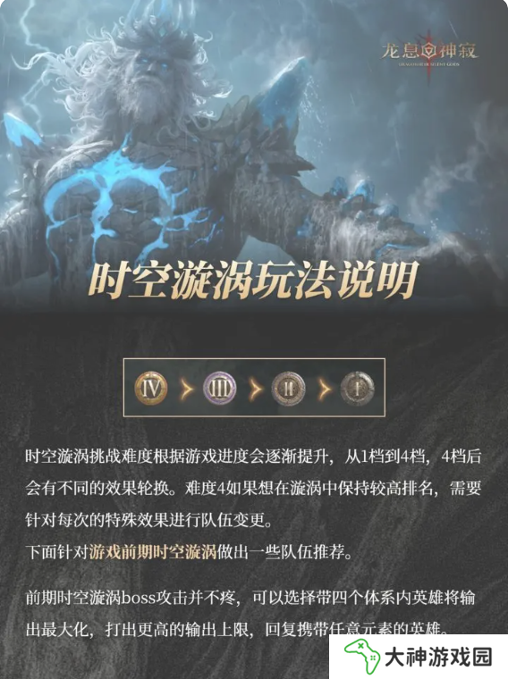 龍息神寂時空渦流隊伍怎么搭配   時空渦流攻略及陣容推薦圖片1