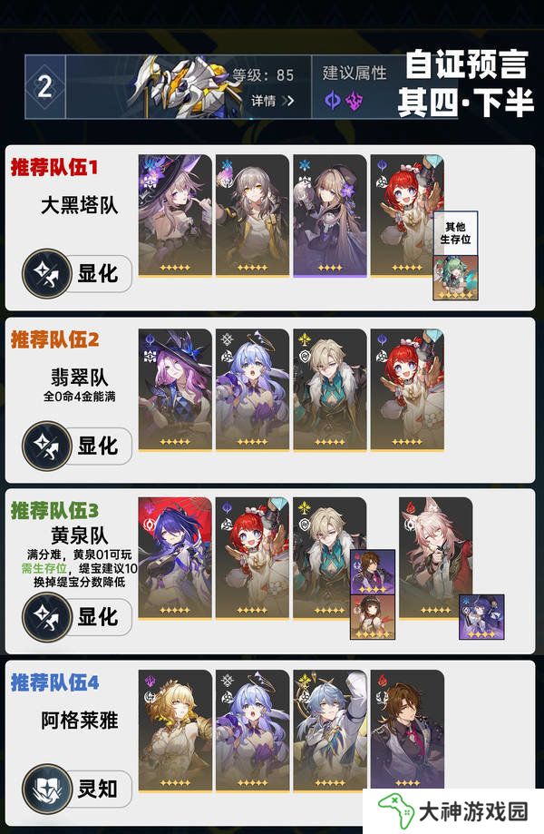 崩壞星穹鐵道虛構(gòu)敘事自證預(yù)言陣容攻略 3.1虛構(gòu)敘事自證預(yù)言陣容怎么推薦[多圖]圖片3